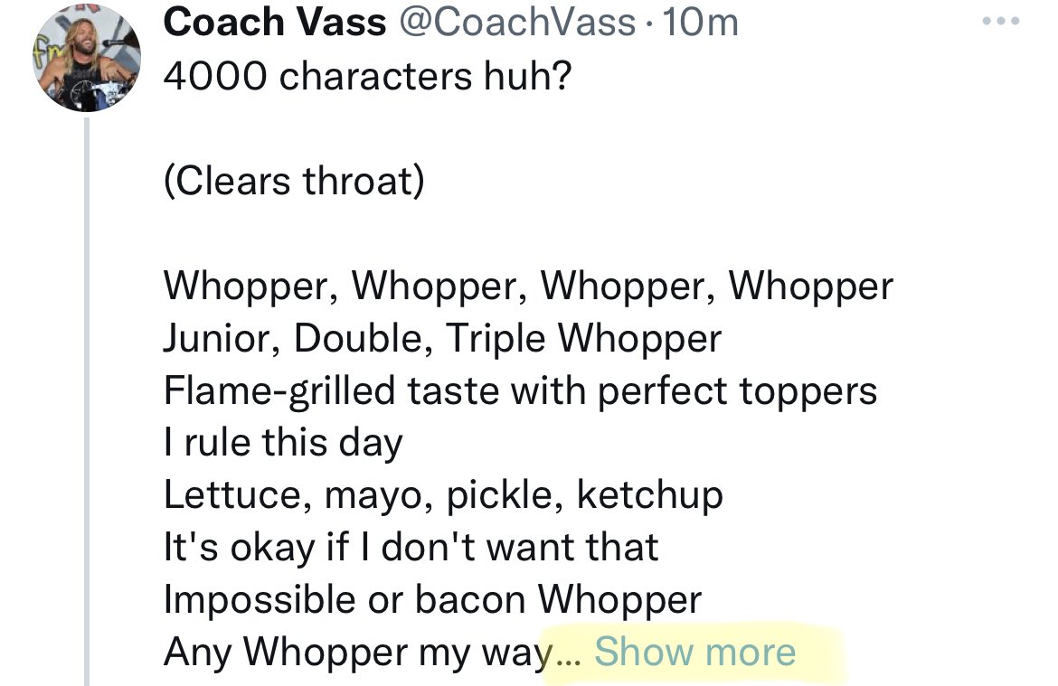 JamsMom04's tweet photo. FYI, if I have to click “show more” I’m not reading it. #TooManyCharacters https://t.co/Eu7jPrvcy9