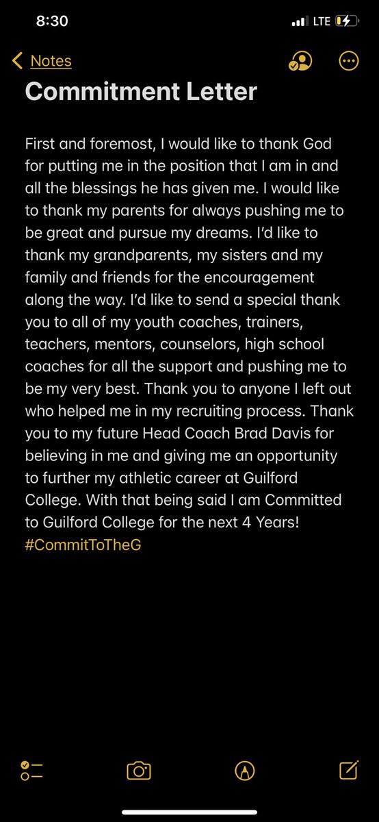 BusPegues's tweet photo. It’s Official! I am 100% Committed to @GuilfordFB @CoachDavisGC  @DBoyzFootball @CALLMEDBEST @AntonioHall336 @CoachDavis1986 @gsosports https://t.co/Lr3hx6hMjf