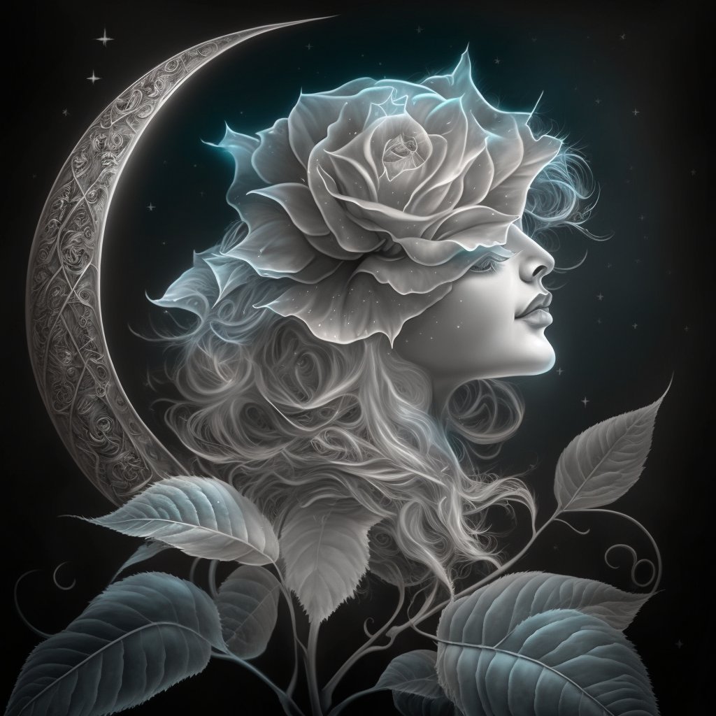 CloudieEArts's tweet image. Midnight Rose
#NFT  #AI  #art