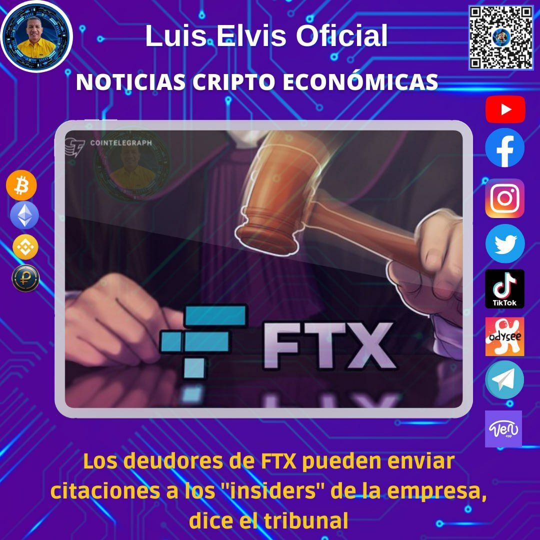 LuisElvisCripto's tweet photo. La lista de insiders de FTX incluía al ex CEO, Sam Bankman-Fried, la ex CEO de Alameda Research, Caroline Ellison, el cofundador de FTX,

Fuente Cointelegraph

#Luiselvis
#Bitcoin
#Criptomonedas

https://t.co/uFUmZj3kgy https://t.co/O4esdDau8S