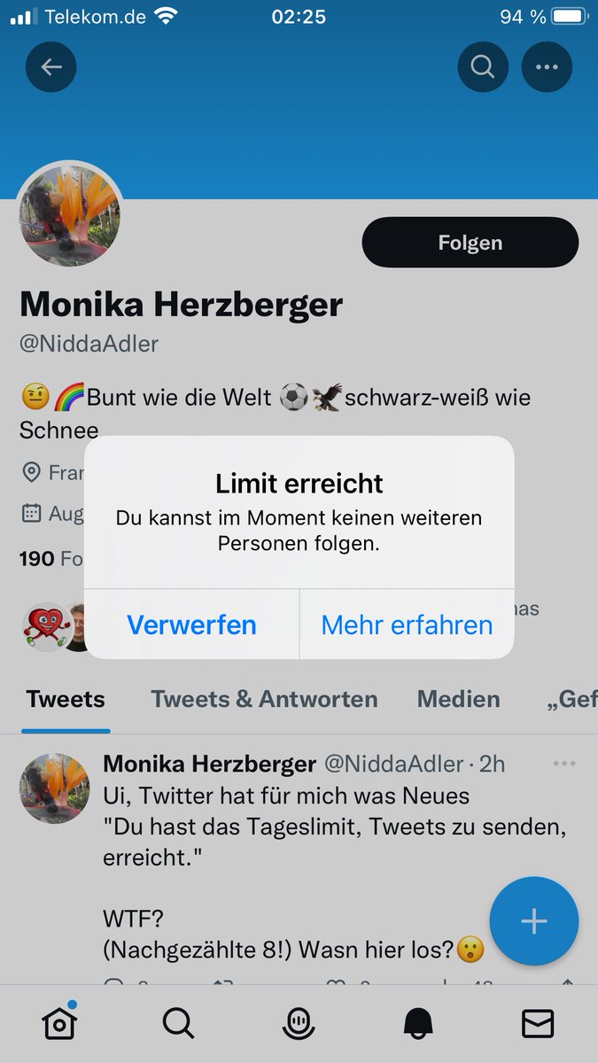 EhrkeHeideMarie's tweet image. @twitter.de @elonmusk 👎🤦‍♀️
1.  #twitter.de wieder entsorgt?👎
2.) Ich wollte ihr folgen,da erscheint  diese Nachricht👎🤑
#Kritik unerwünscht?

3) Als wissenschaftliche Lehrerin KANN ICH LESEN!
NICHTS rechtfertigt Ihr #VERBOT,wie im Mittelalter! Nichts!

4)Meinungsfreiheit WEG🤑