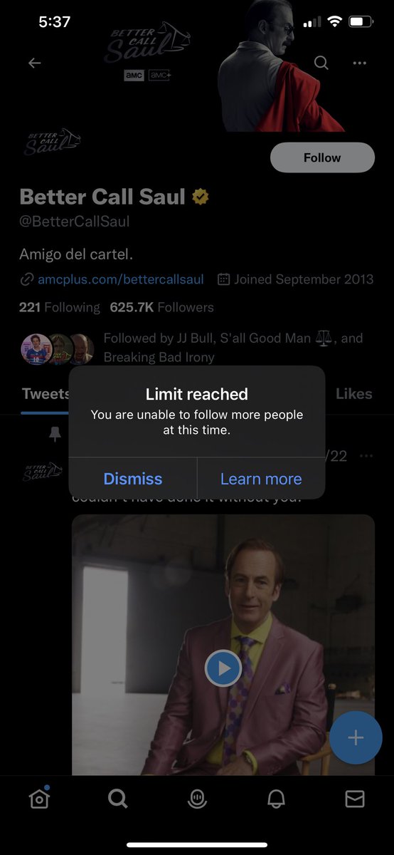 j_capetillo5's tweet photo. Wtf is the point of Twitter if I can’t follow Saul… @elonmusk 🚪🧑🏽‍🦼✌🏼 https://t.co/ETVqyhluQ0