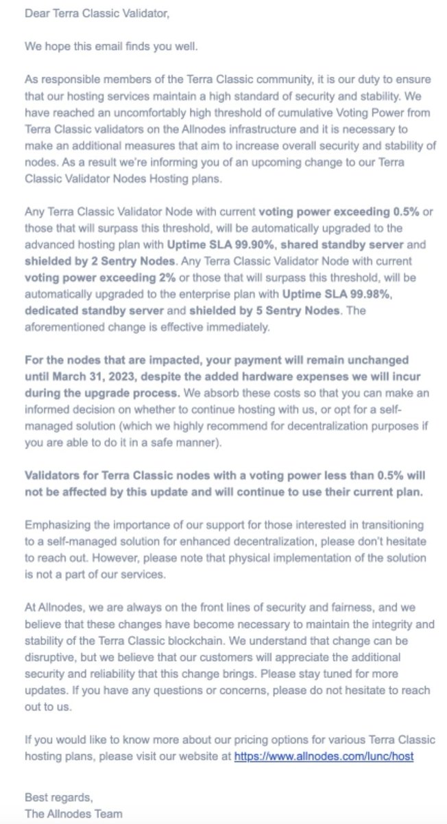 TerracVita's tweet photo. Positive statement from @Allnodes regarding how they plan to increase security and improve decentralisation.
A leader, politely leading 🤗 https://t.co/D3K178CnBs