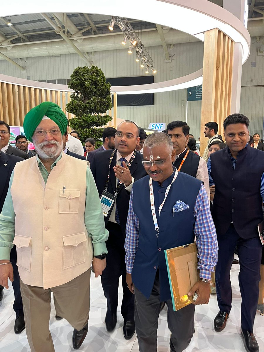 During the <a href="/IndiaEnergyWeek/">IndiaEnergyWeek</a> <a href="/g20org/">G20 South Africa</a> event. Our M.D with the Honourable Minister of Petroleum and Natural Gas <a href="/PetroleumMin/">Ministry of Petroleum and Natural Gas #MoPNG</a> <a href="/HardeepSPuri/">Hardeep Singh Puri</a>