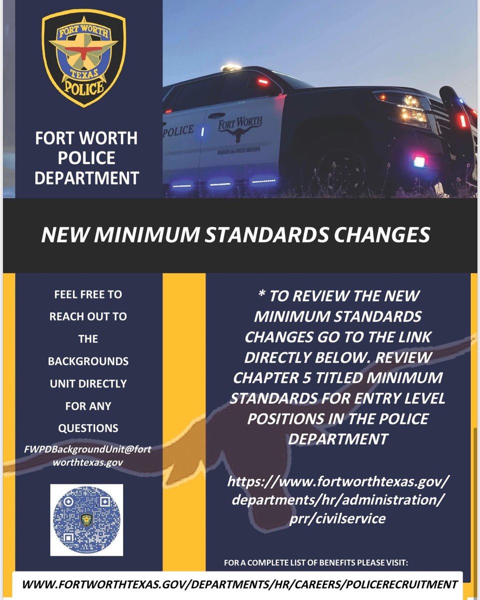 Fort Worth Police on Twitter "NowHiring Recruits and Police Laterals