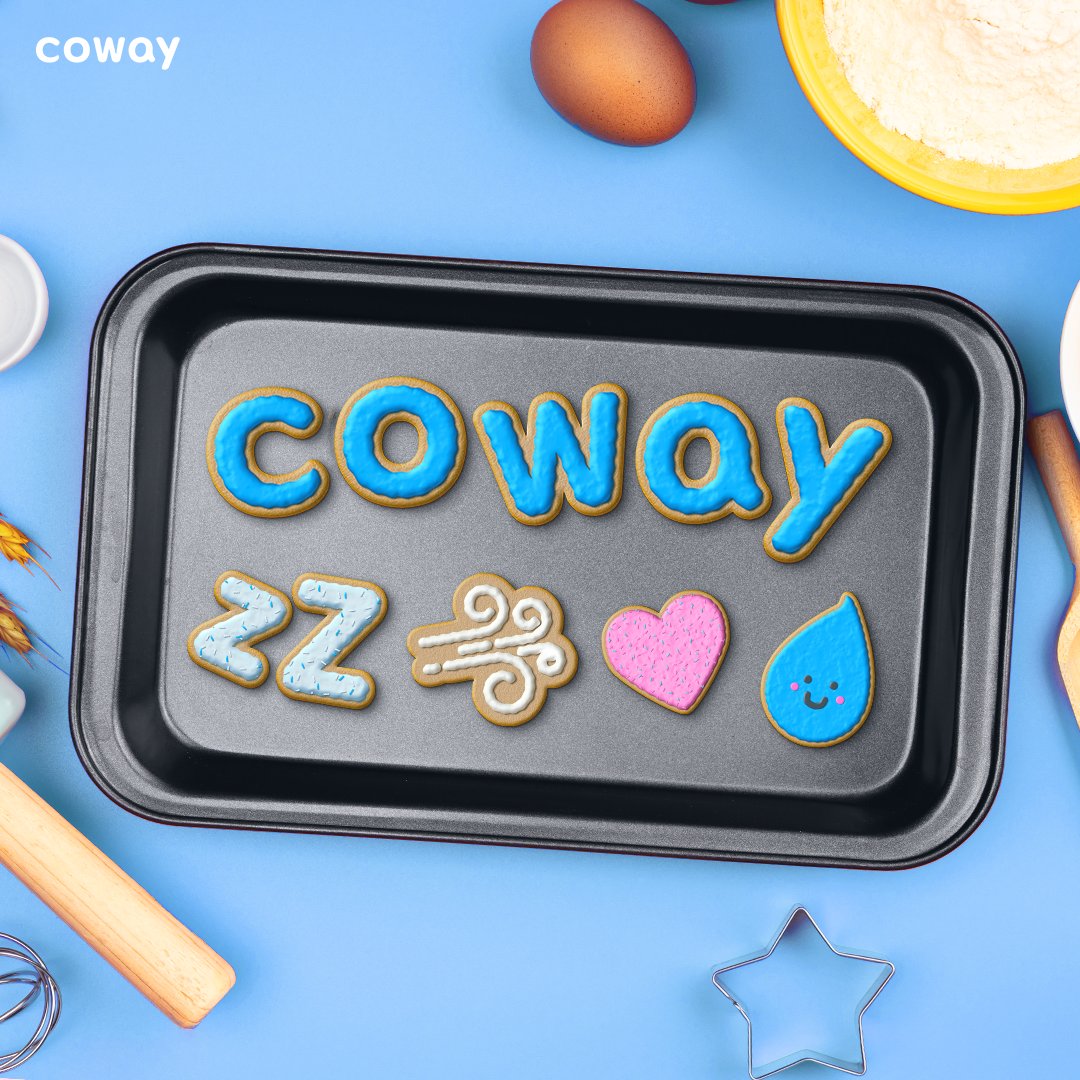 Happy Valentine’s Day💝 #COWAY chocolate cookies baked just for you🍪 #코웨이 #발렌타인데이 #Valentinesday #Sweet #Chocolate
