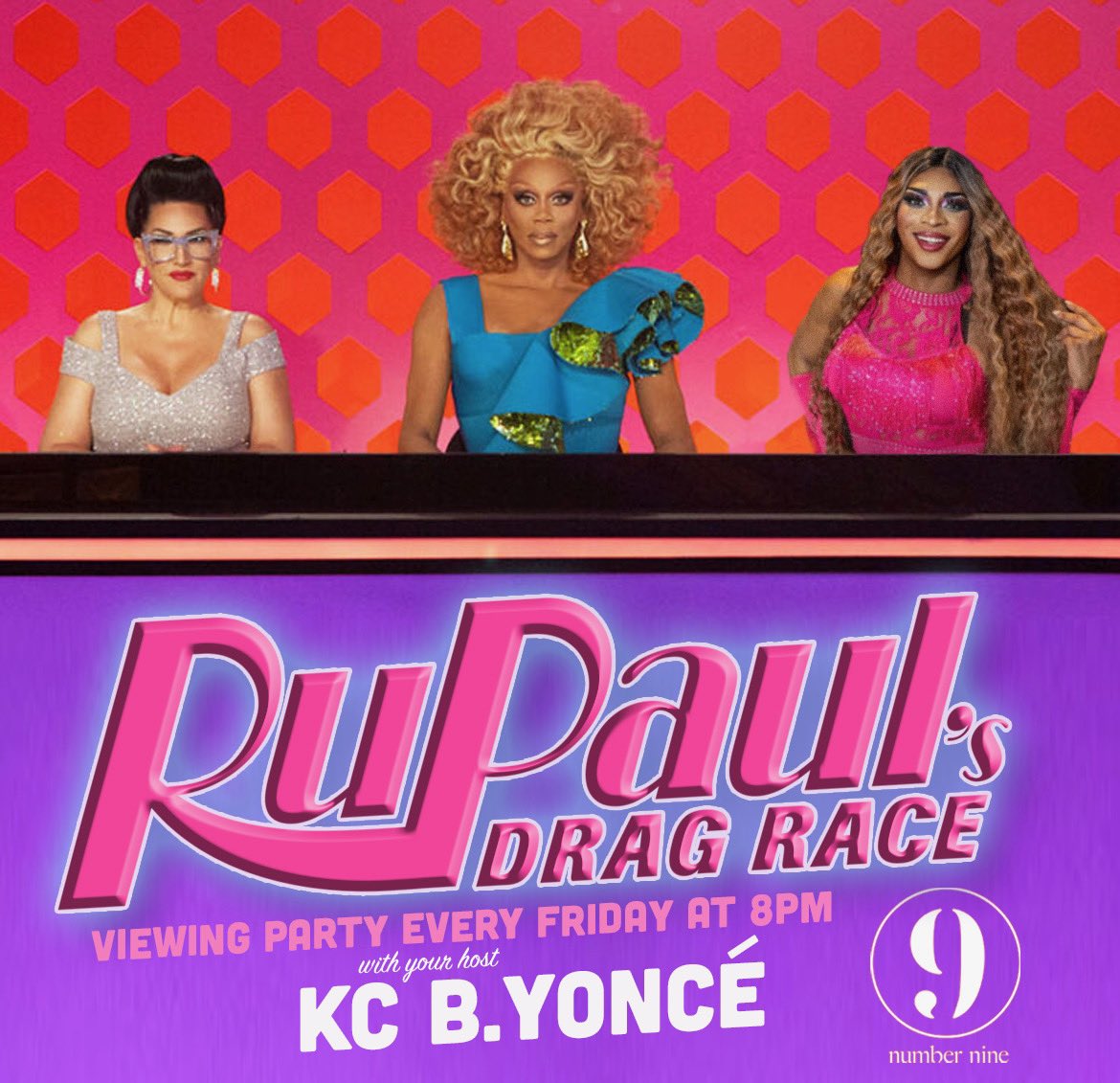 This Friday, Feb 10th join host <a href="/KcYonce/">KC B. Yoncé</a> for our RuPaul’s Drag Race viewing party at 8pm.