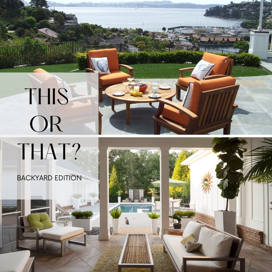 Alisha Berry on Twitter "Which backyard would you prefer? Open with a view or secluded with a