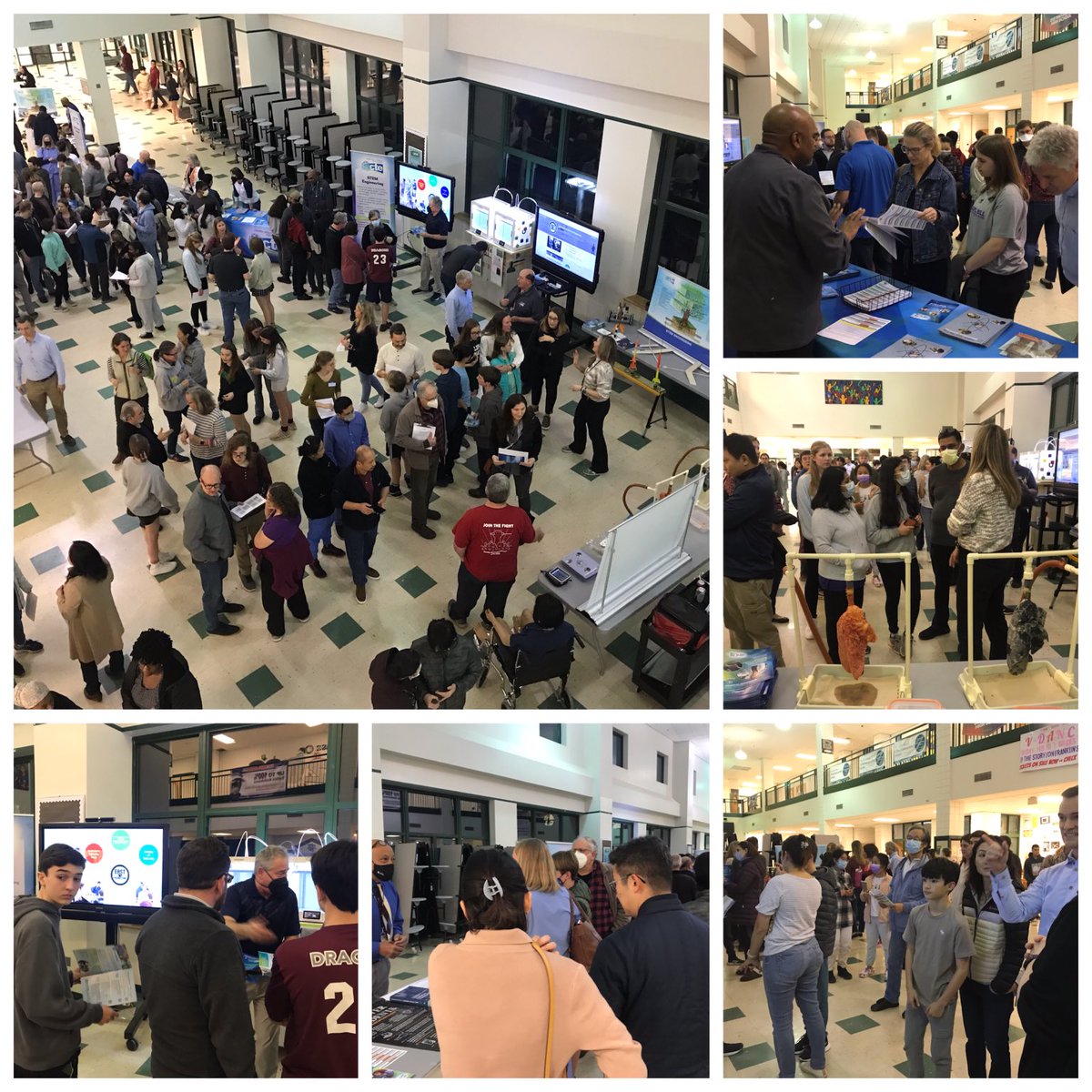 KBreweur's tweet photo. Great turnout at #echhs for curriculum night. Enjoyed seeing CTE staff talking to students/parents about course options  along with DTCC, District C, Arts, Teacher Cadet, &amp; a table asking for testing help  ⁦@CTEforNC⁩ ⁦@chccs⁩ ⁦@durhamtech⁩ https://t.co/1BN9ySh8qt