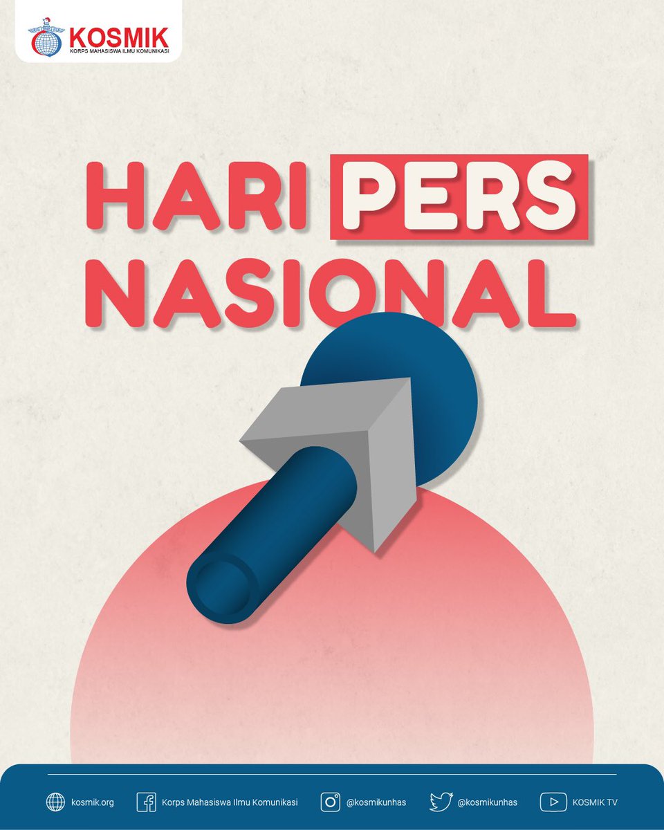 Media adalah cermin peradaban dan keadaban bangsa. Wajah media adalah wajah bangsa. 

Selamat Hari Pers Nasional 2023. Jayalah Pers Indonesia! 🙌🏻

#InfoKosmik #KosmikUnhas