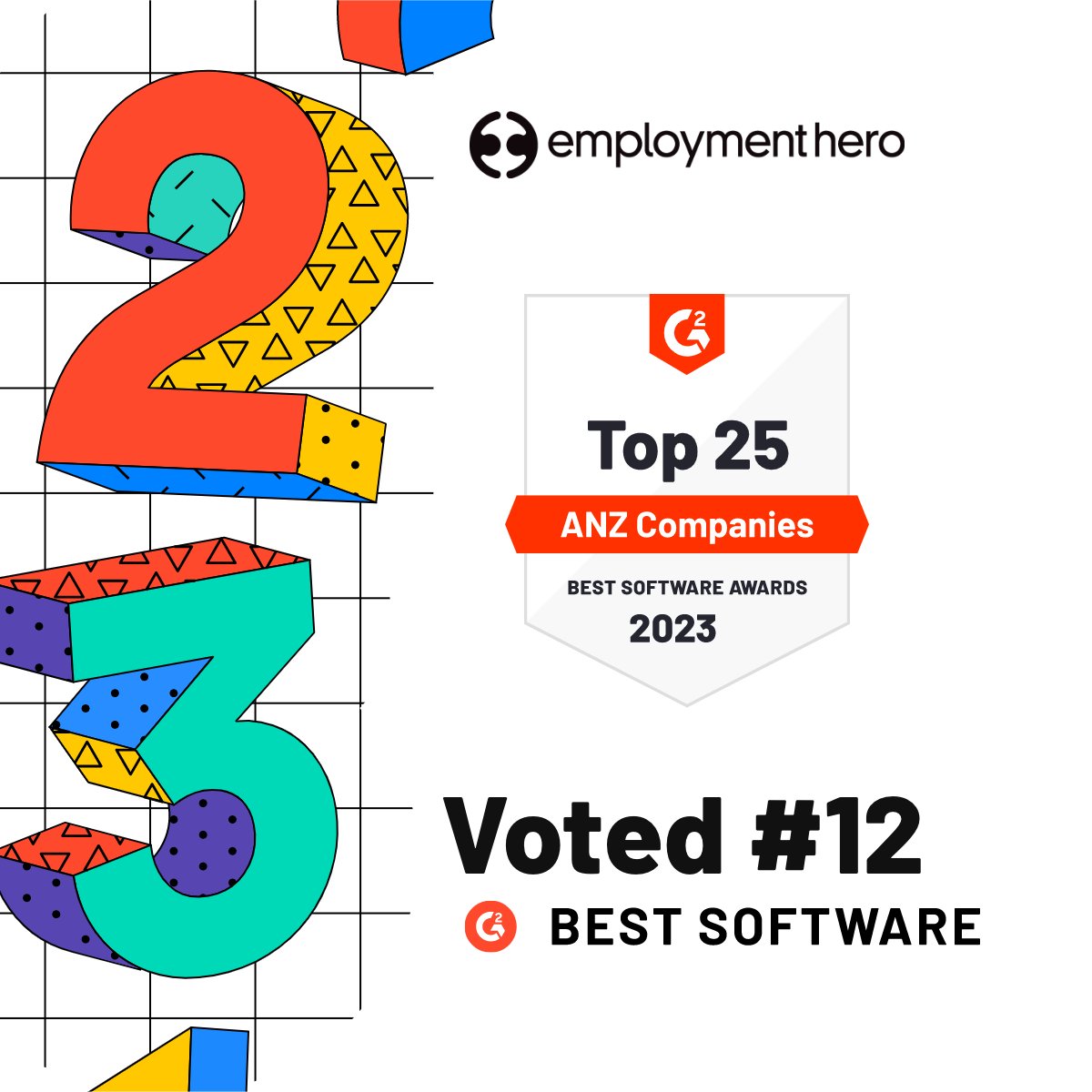 EmploymentHero's tweet photo. Chuffed to be recognised by @g2dotcom #BestSoftwareAwards, ranking amongst the top 15 across two categories ๐
A huge thank you to our users and everyone who's joined us on our journey of making employment easier and more valuable for everyone.
#software #hr #workeasy https://t.co/2PWNi80hhq