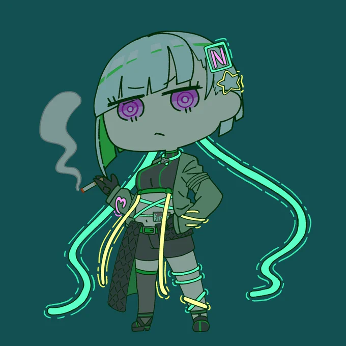 オリキャラのネオンちゃんです 