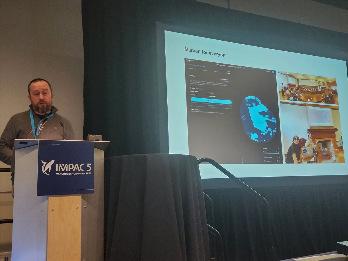 NormaSerraSogas's tweet photo. Great mini MARXAN symposium at #IMPAC5. Thank you to all presenters Kate from TNC, Jacob from CPAWS, Alex from Universidad de Quito and Trevor Wiens, and all attendees after 6 long days. @Marxan_Planning https://t.co/45hZeLQcoi