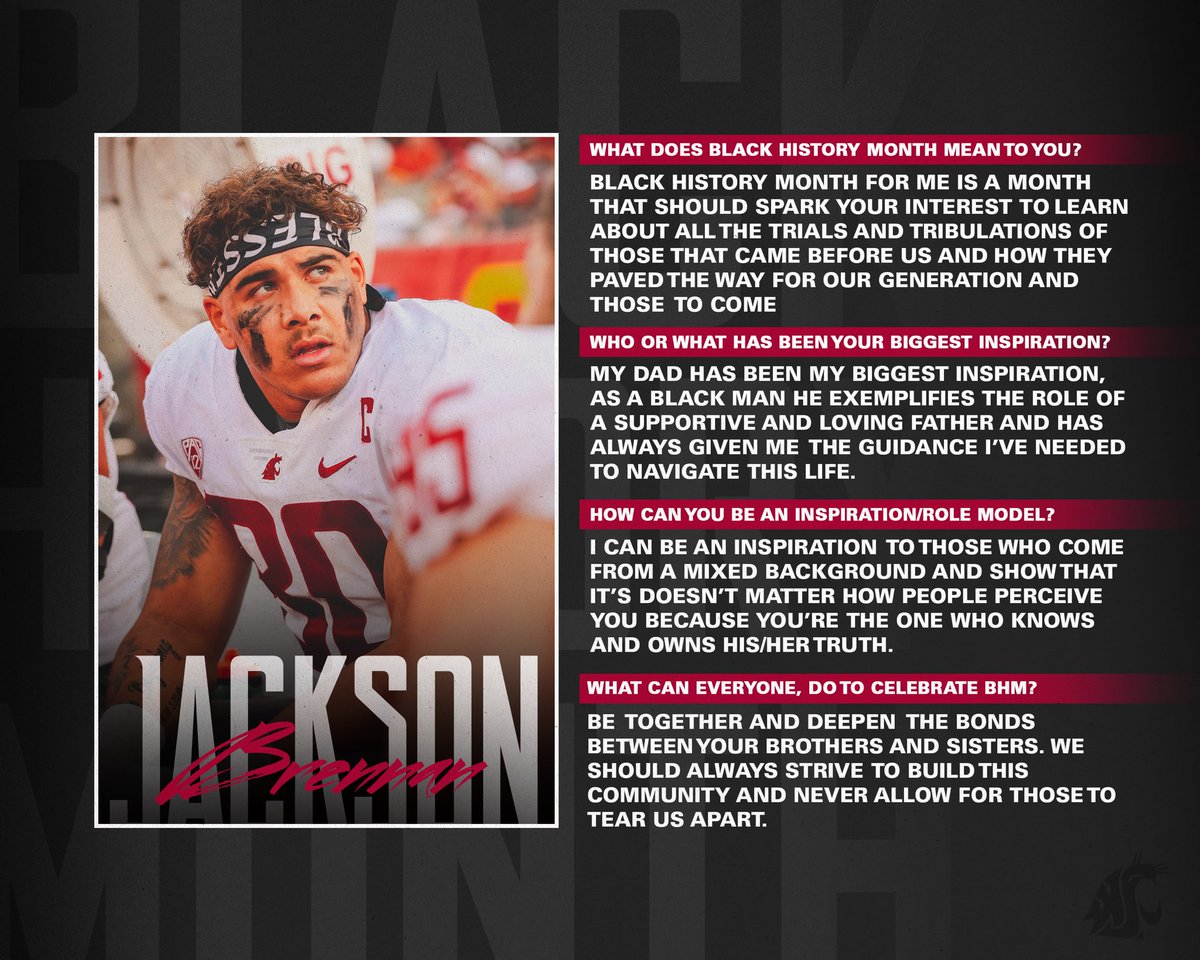 WSUCougarFB's tweet photo. End your night with some words from @BrennanJ88, the Secretary and Treasurer of the Black Student-Athlete Association.

#GoCougs | #WAZZU | #CVE23 https://t.co/NgFMaO867q