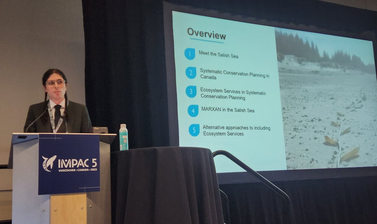 NormaSerraSogas's tweet photo. Great mini MARXAN symposium at #IMPAC5. Thank you to all presenters Kate from TNC, Jacob from CPAWS, Alex from Universidad de Quito and Trevor Wiens, and all attendees after 6 long days. @Marxan_Planning https://t.co/45hZeLQcoi