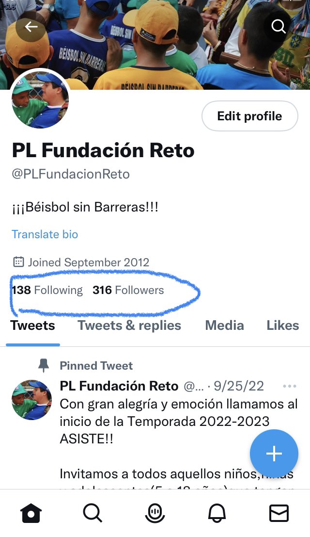 PLFundacionReto's tweet photo. @Twitter hey Twitter how can we be at a follow limit if we are not following that many??? This is absurd. https://t.co/q3TOkRbZ1H