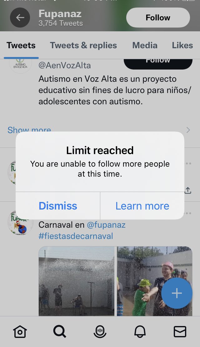 PLFundacionReto's tweet photo. @Twitter hey Twitter how can we be at a follow limit if we are not following that many??? This is absurd. https://t.co/q3TOkRbZ1H