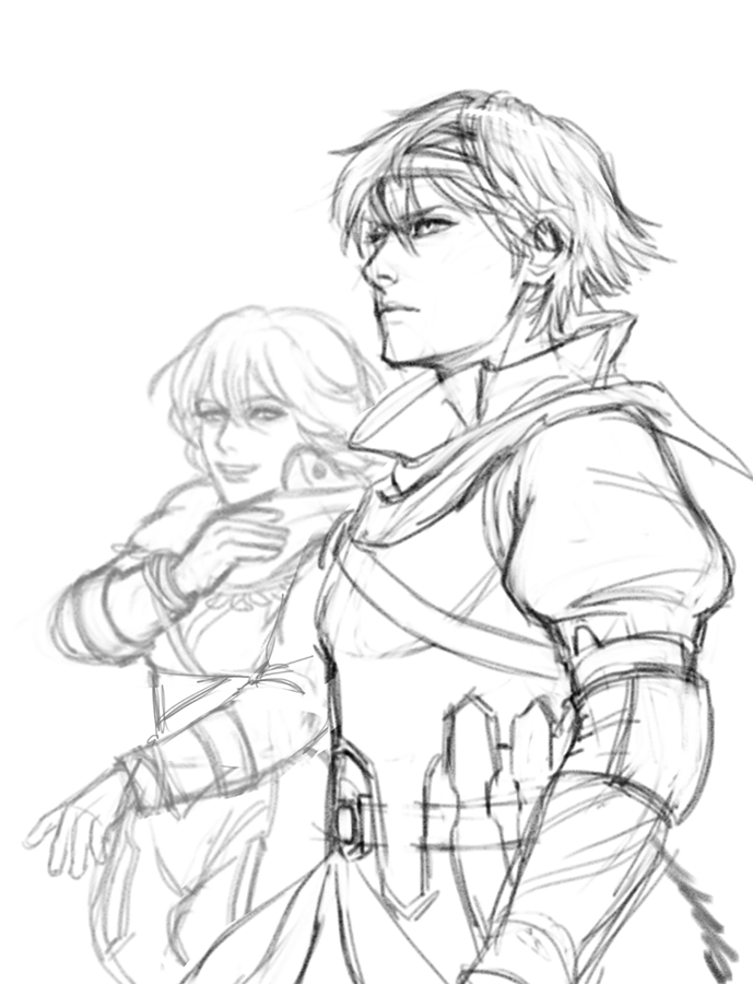 SVHYN's tweet photo. In celebration of the Baten Kaitos 1&amp;2 remake, here is a work in progress!!! #BatenKaitos #WIP #sketch https://t.co/0JgFGQ3xCj