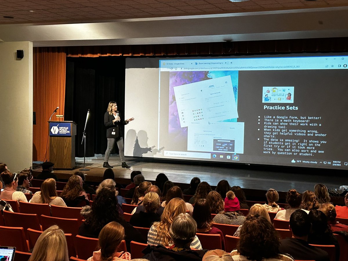 <a href="/layden_jen/">Jen  Layden</a> crushing #google practice sets at #tundra23 #formative #googleedu #edtech  <a href="/NevilleMuseum/">NevillePublicMuseum</a>