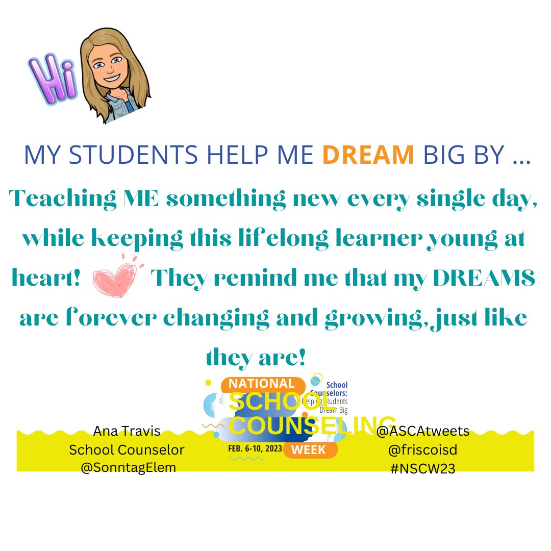 Day 3 of #NSCW23. They keep me young, and they keep me DREAMING! <a href="/ASCAtweets/">ASCA</a> <a href="/LSSSCA1/">@LSSSCA1</a> <a href="/friscoisd/">Frisco ISD</a> ⁦<a href="/SonntagElem/">Sonntag Elementary</a>⁩
