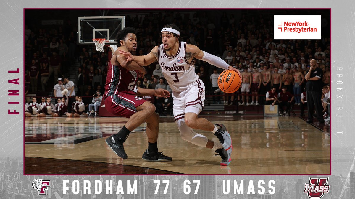 FordhamMBB's tweet photo. The Rams erase a halftime deficit for the NINTH (!) time this season to improve to 19-5 overall, the team's highest single-season win total since 1990-91. https://t.co/GAOlprrLru