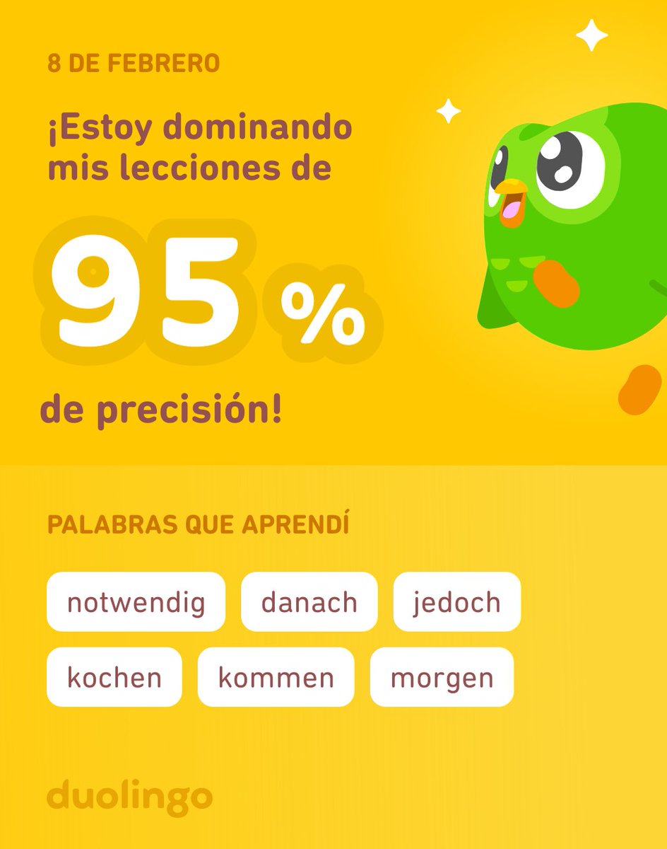 zaredcarpio's tweet photo. ¡Estoy aprendiendo alemán en Duolingo! Es gratis, divertido y efectivo. https://t.co/t0nCv2lqlu