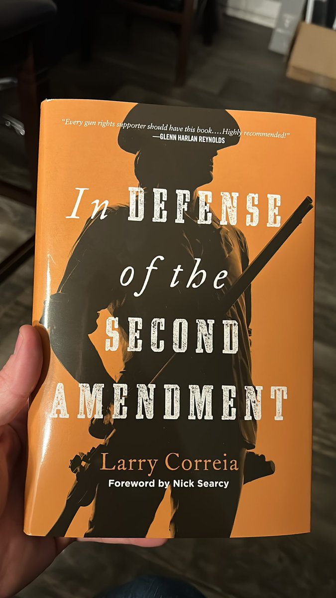 McFish1523's tweet photo. Just finished reading #indefenseofthesecondamendment by @monsterhunter45. Good read. Not a lot of new information for me but an excellent companion to other 2A books and DEFINITELY a must read for the fence-sitters. Educate yourselves. https://t.co/vHcplRMk6b