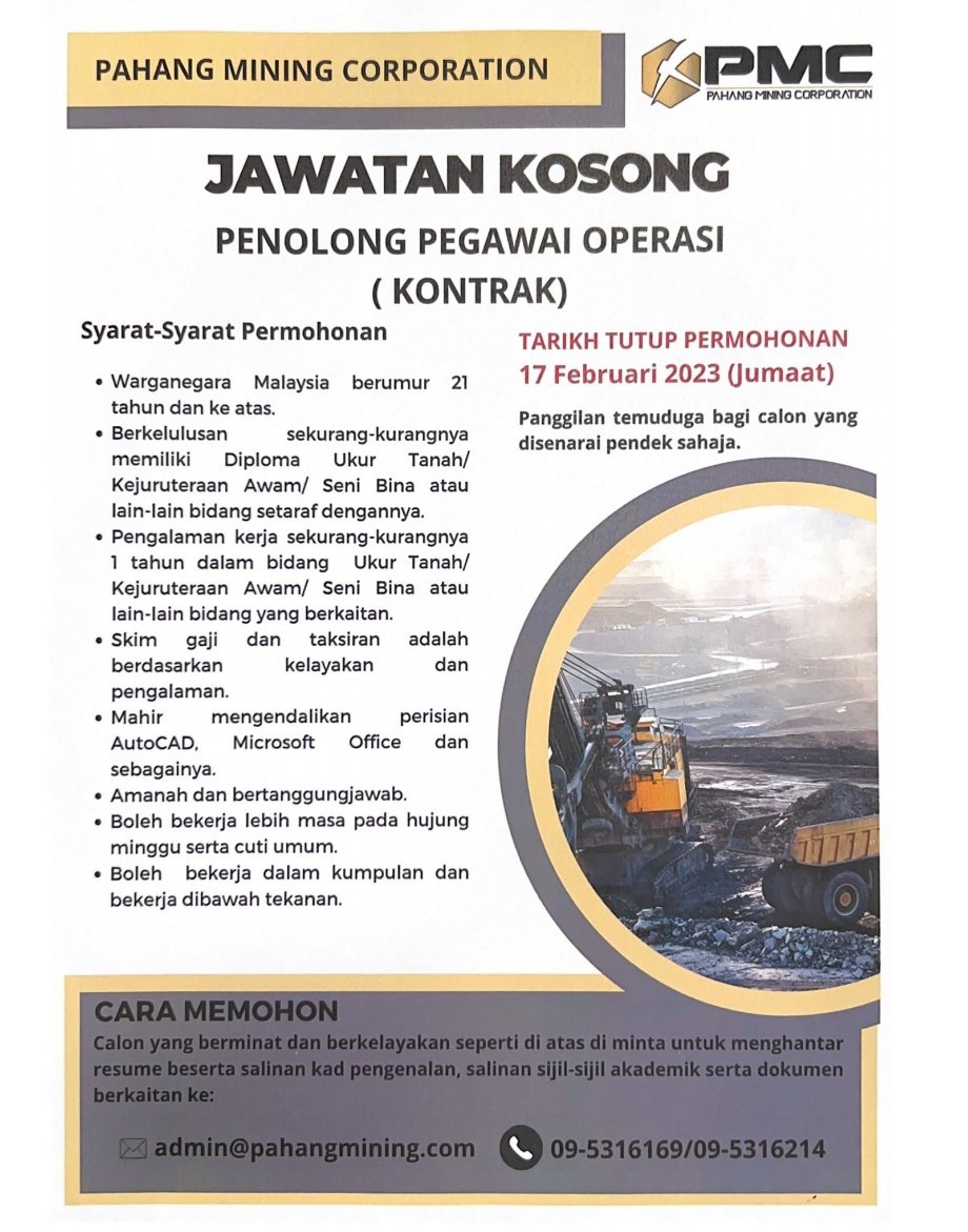 JatIkhwan's tweet image. Ada kerja kosong untuk anak jati Pahang. Pengkhususan dalam bidang tanah dan lombong. Yang reti AutoCad diutamakan. @KuantanTV @pahang_media