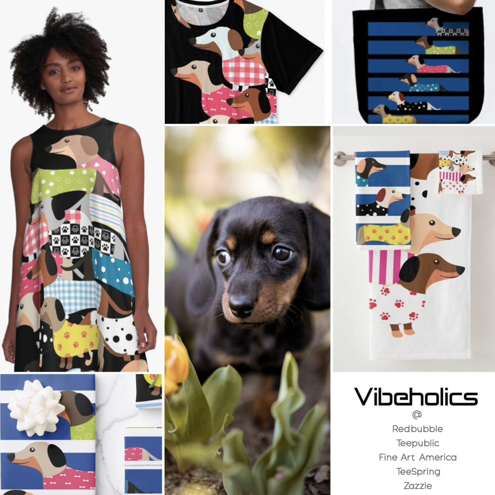 vibeholics's tweet photo. Welcome cuteness. Adding color to your love ones. They are never short of cuteness even in a small package. Snuggle up with this great addition. Available https://t.co/g7q5j6u4sg #redbubble #teepublic #FineArtAmerica #Spring #Zazzle #Dog #Pet lover #dachshund #hotdog #Family https://t.co/Y4GksT55PD