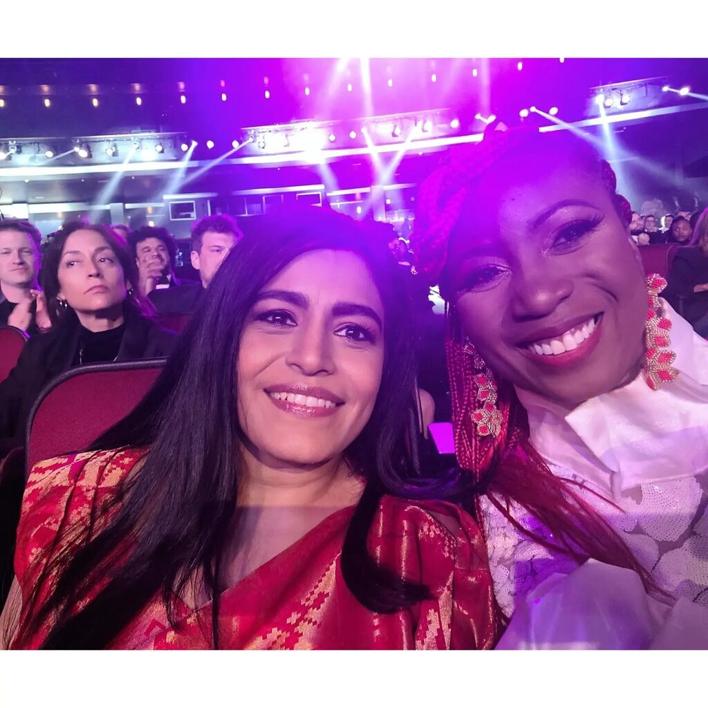 tolumide's tweet image. Good times attending 65th Grammy Awards as a voting member for the @recordingacademy #DCchapter Met some Nominees and Winners Big CONGRATS. 👏💃🤗

Who watched the show? Any favorite moments?

Fashion Designer: @afua_sam @dmaxsi
Makeup: @star4makeup
Hai… instagr.am/p/CobGYK3JAbB/