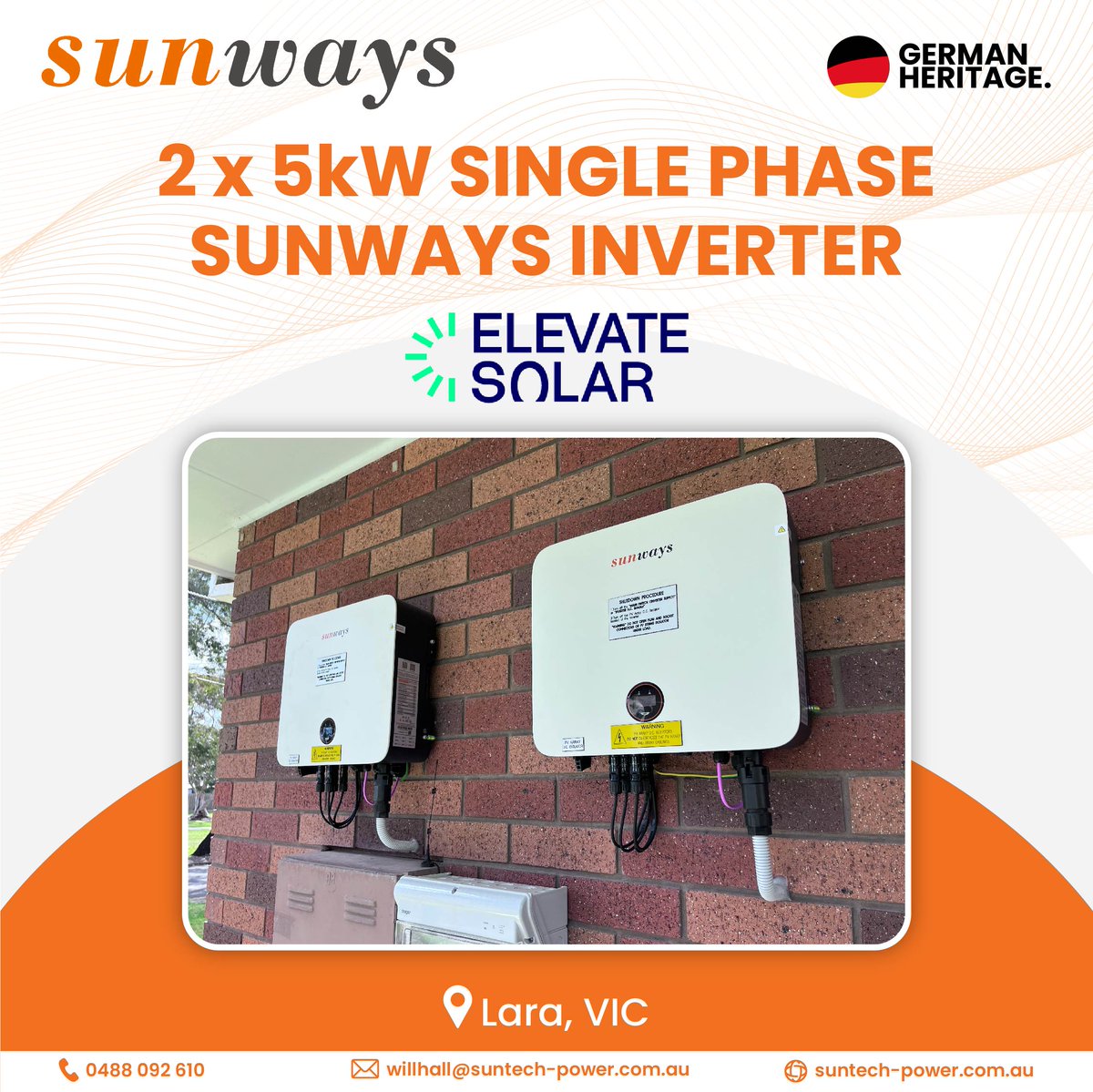 Suntech_AU's tweet photo. Thanks to our trusted partner Elevate Solar for this recent 𝟐𝐱𝟓𝐤𝐖 𝐒𝐮𝐧𝐰𝐚𝐲𝐬 𝐈𝐧𝐯𝐞𝐫𝐭𝐞𝐫𝐬 installation at a residential property in Lara, Victoria.

To know more , Call at 𝟎𝟒𝟖𝟖 𝟎𝟗𝟐 𝟔𝟏𝟎 OR email us at 𝐰𝐢𝐥𝐥𝐡𝐚𝐥𝐥@𝐬𝐮𝐧𝐭𝐞𝐜𝐡-𝐩𝐨𝐰𝐞𝐫.𝐜𝐨𝐦.𝐚𝐮 https://t.co/cmMX11vpmb