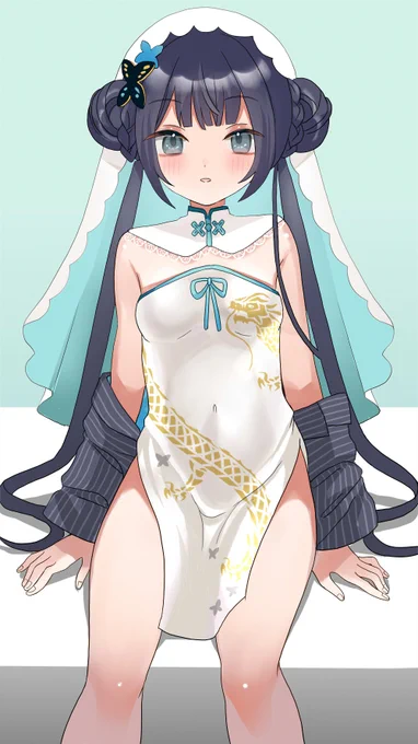 白 キサキ会長 #ブルアカ #ブルーアーカイブ #シスター 