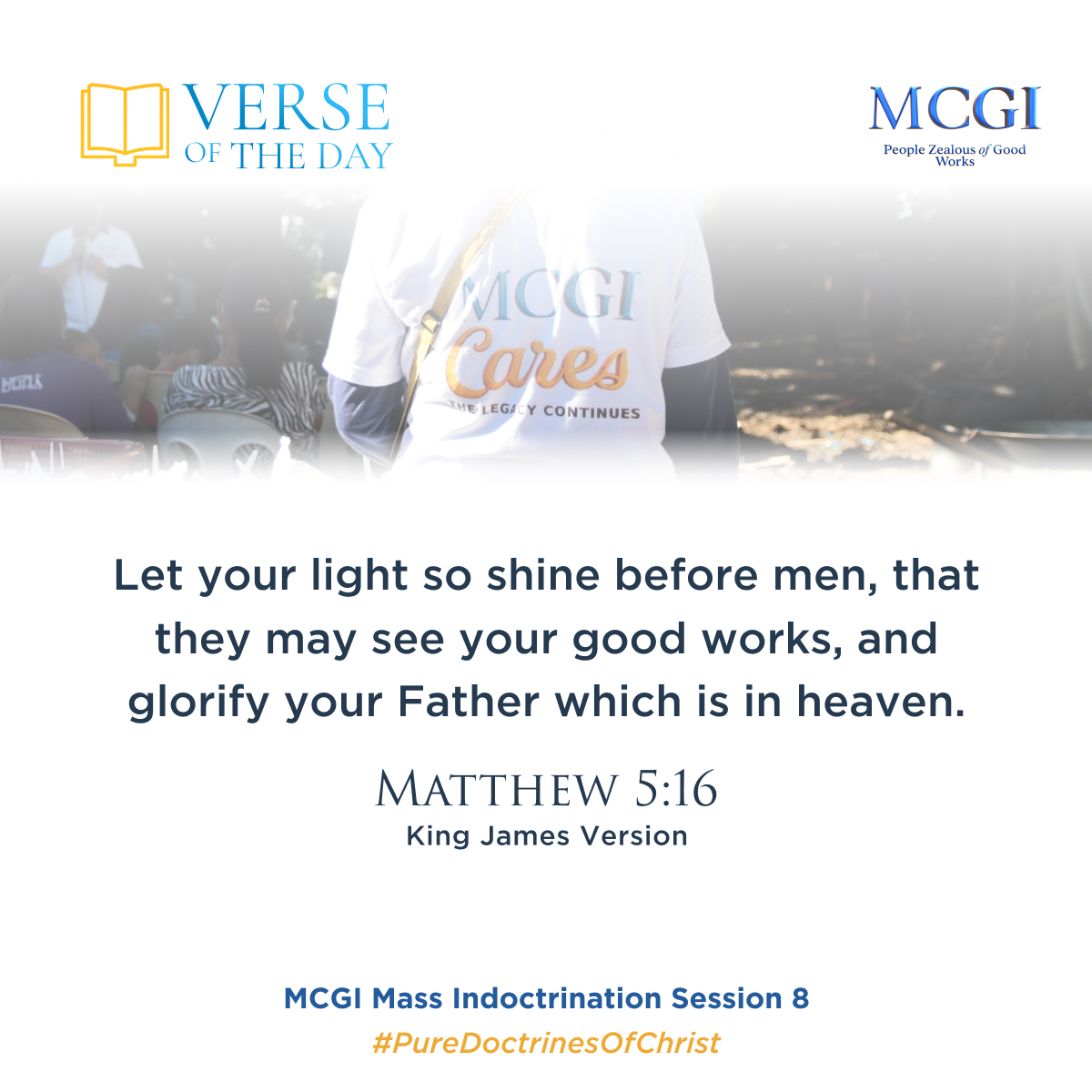 mcgidotorg's tweet photo. Let your light so shine before men, that they may see your good works, and glorify your Father which is in heaven.

(Matt. 5:16, KJV)

Gatherings for Christians
#PureDoctrinesOfChrist https://t.co/WayD182onb