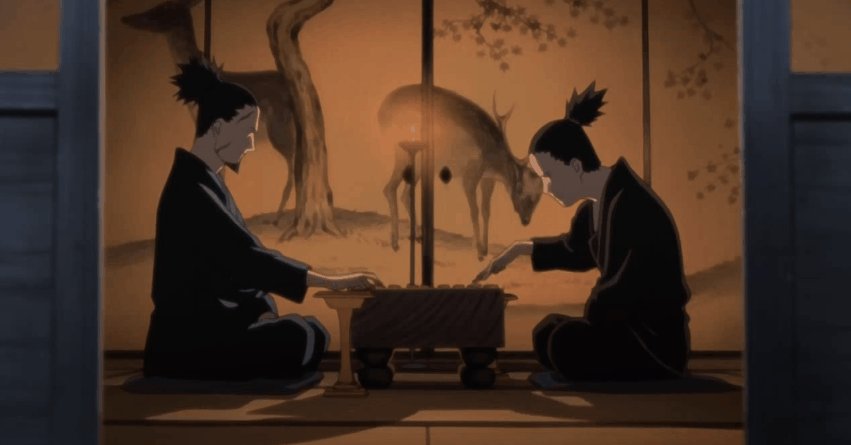 Faust0197's tweet photo. This shikamaru playing shogi scene just hits different🥲 https://t.co/VUwEiqPIgG