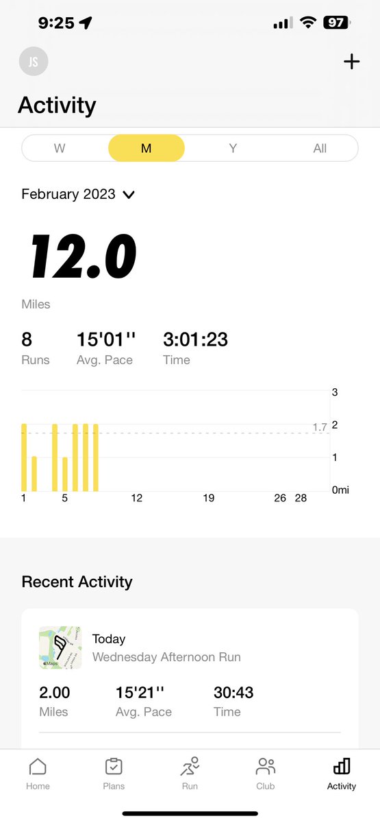 Day 8 of the 30 Mile Challenge for <a href="/LLSusa/">伊藤佑愛</a>. I’m 12 miles in. I hope y’all are still hanging in there with me! Run walk or bike!