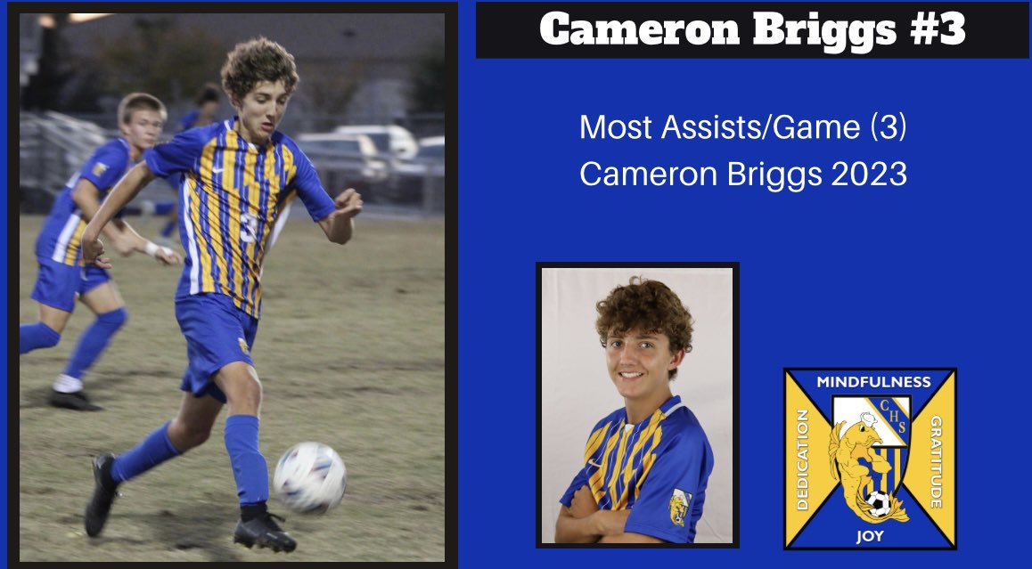 Tarponsoccer's tweet photo. Record Breaker Cameron Briggs! https://t.co/5dAY2ZNYQY