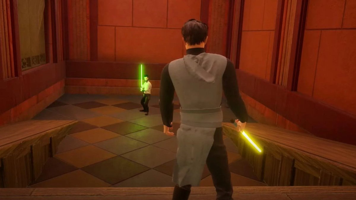 Kotaku's tweet photo. Dark Forces II: Jedi Knight levels remade in Unreal Engine, actually playable: https://t.co/6bzmjjb84M https://t.co/QxA9ohmglb