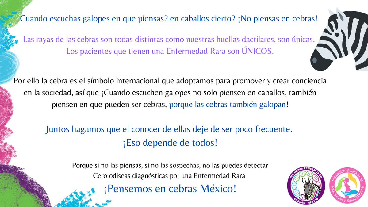 📢Ya estamos a 20 días de conmemorar el Día Mundial y Nacional de las Enfermedades Raras dónde la prioridad son siempre los pacientes, por ello el visibilizar y alzar la voz es tarea diaria.
#conmemorandoytrabajando #rarediseaseday2023 #rarediseasday #cebrasmexico #ShowYourRare