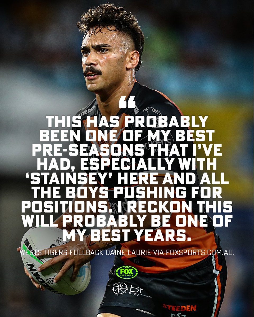 FOXNRL's tweet photo. Daine Laurie is 'very confident' this can be a BIG season for him 👏
Story: https://t.co/w7rm4kBxUe https://t.co/JhlN5bHrCL