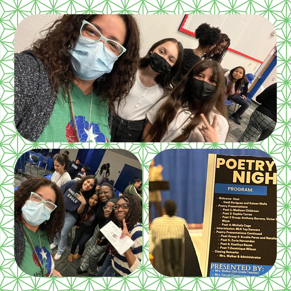 collazo_taina's tweet photo. Proud of my students for daring to do poetry, and even more proud that they can do it in Spanish!!  ❤️ 1st Poetry Night @MLKAADallasISD https://t.co/3jaJE0302E