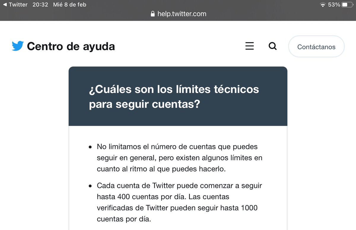 Vaia, vaia @TwitterSupport limitando pero no limitando, discriminando pero nomás tantito, rara vez sigo una cuenta al día y ahora resulta que no puedo seguir otras cuentas porque me he excedido