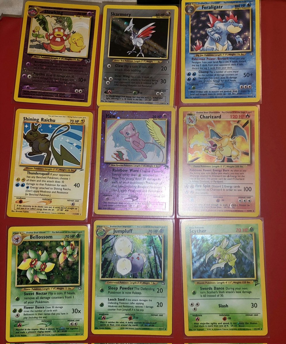 StreetDrip's tweet photo. Couldn't post them all but this collection is special to me because I've been collecting pokemon since elementary school, a few I added in my adult life but these are just priceless memories captured in time!!
#MiraCA #GottaCatchEmAll https://t.co/2S6zqrCLVe