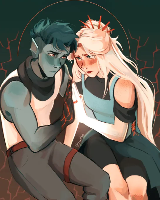 the light and the dark #illustration #dndcharacter 