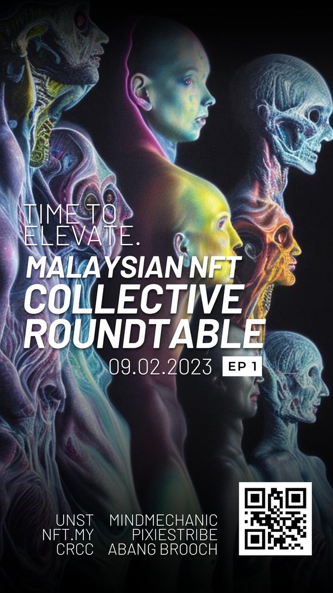 Remember to tune in tonight on @UNSTCollective's Twitter space! Malaysian NFT Collective ft. UNST, @nftmalaysia, @CRCCcollective, @PixiesTribe, @azhareewahid & @MindMechanicxyz 🕙 10pm GMT+8