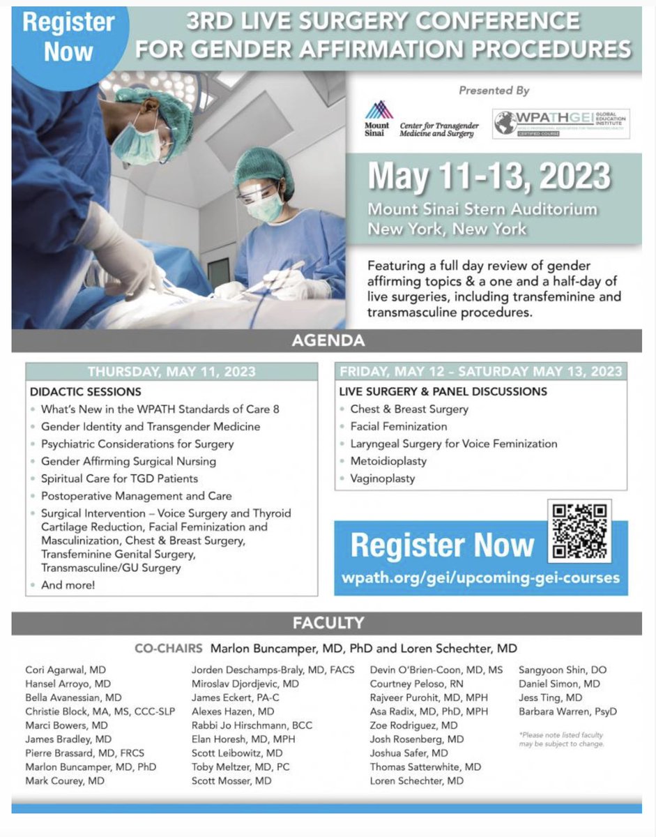 Rajveer Purohit MD, MPH (@drurorecon) on Twitter photo Register for the best (and maybe only!) live gender affirmation surgery conference organized by <a href="/TransCareSinai/">Center for Transgender Medicine and Surgery</a> <a href="/IcahnMountSinai/">Icahn School of Medicine at Mount Sinai</a> and <a href="/wpath/">WPATH</a>. Live #transgender bottom and top surgeries by renowned experts. <a href="/SocietyGURS/">GURS</a> <a href="/MountsinaiUro/">Mount Sinai Department of Urology</a> Register for the best (and maybe only!) live gender affirmation surgery conference organized by <a href="/TransCareSinai/">Center for Transgender Medicine and Surgery</a> <a href="/IcahnMountSinai/">Icahn School of Medicine at Mount Sinai</a> and <a href="/wpath/">WPATH</a>. Live #transgender bottom and top surgeries by renowned experts. <a href="/SocietyGURS/">GURS</a> <a href="/MountsinaiUro/">Mount Sinai Department of Urology</a>