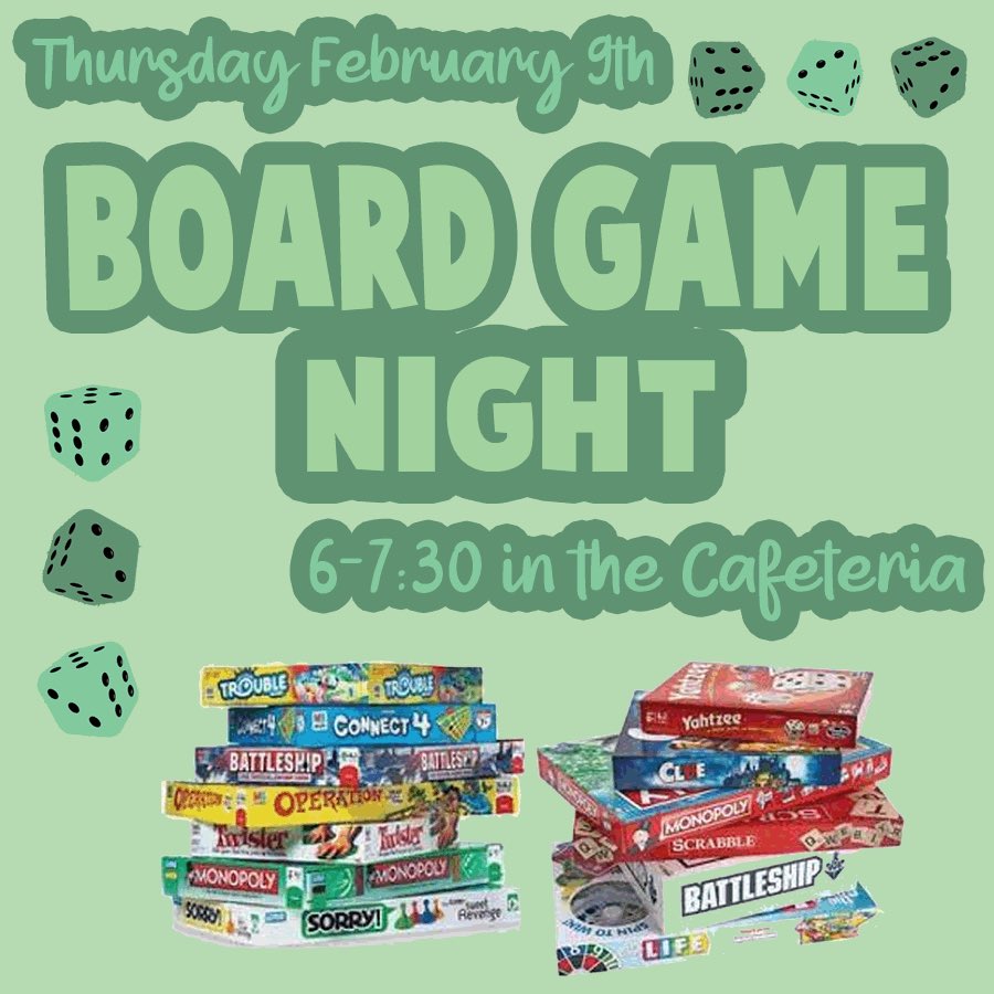 NCHS Stuco (@nchsfans) on Twitter photo Day 4 of posi-teen activities is board game night at 6-7:30 in the cafeteria! Day 4 of posi-teen activities is board game night at 6-7:30 in the cafeteria!