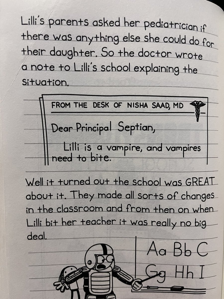 Imagine the manifestation determination for this one! Truly a #AwesomeFriendlySpookyStory!#specialeducation #Section504 @wimpykid #RowleyJefferon