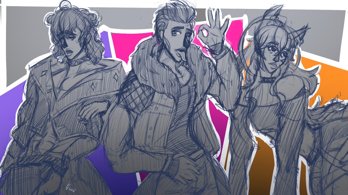 Takatibbies's tweet photo. @GrepyGang omg look these funky peeps 👀 #grepart #procreate #digitalart #sketch https://t.co/83EI6YcHuX