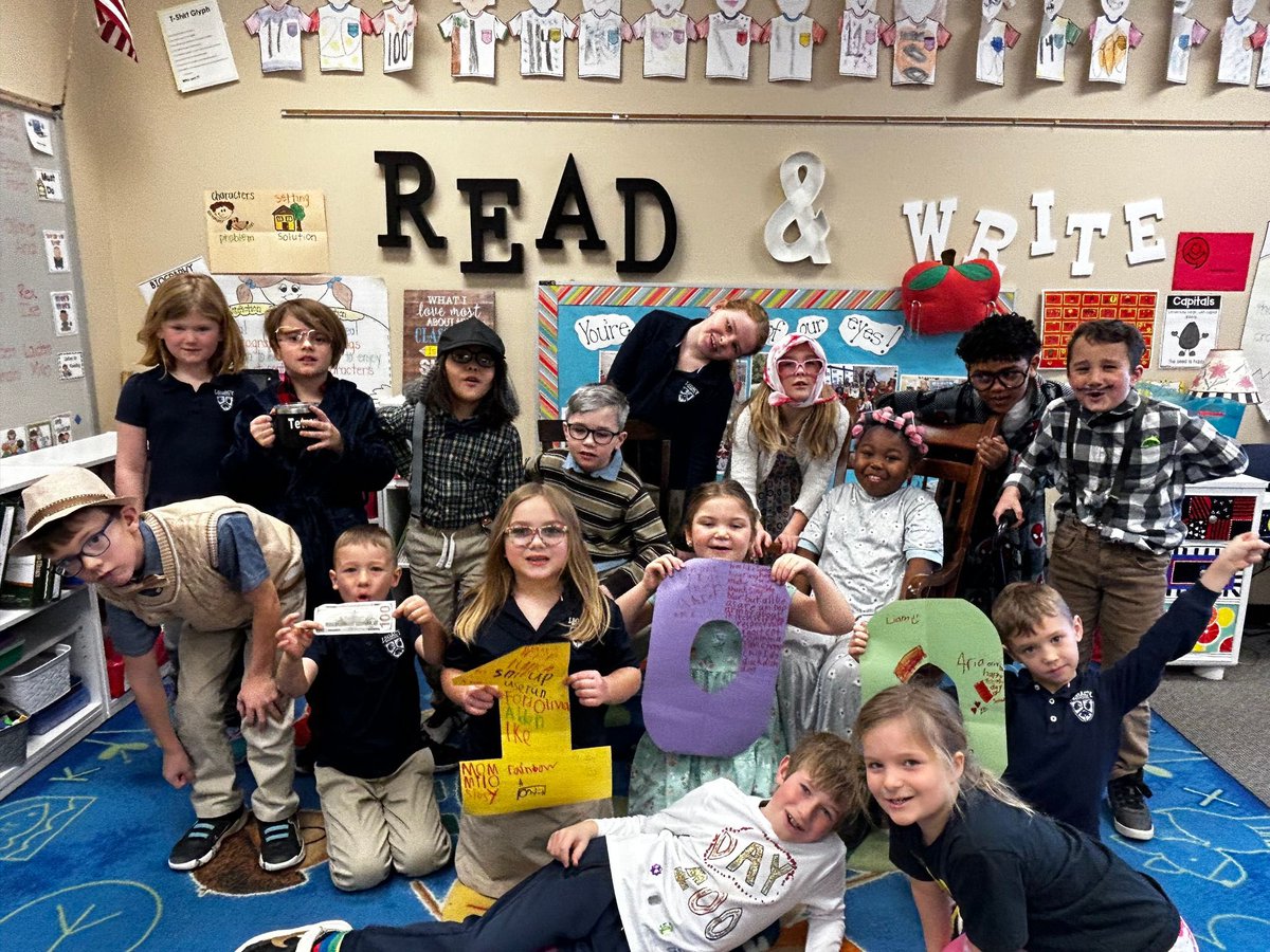 LegacySchoolNE's tweet photo. 💯 days of school!! A few of our classes celebrated 100 days of school today! 

Also a HUGE thank you to Darmody Family McDonald's for kindly bringing 100 chicken nuggets for our enrichment classes to enjoy! What a fun little treat!

#100thDayOfSchool #LegacySchoolNE https://t.co/rCQtoMzCuQ
