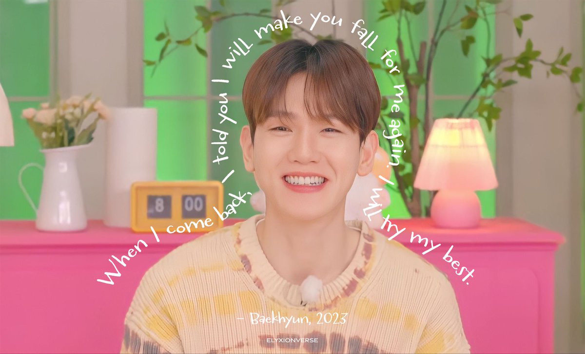 ELYXIONVERSE's tweet photo. baekhyun took “i would make you fall for me again" on another level in just a matter of days ♡ https://t.co/CLG6TTA6qQ